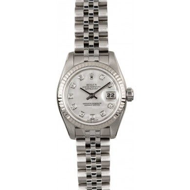 Best Replica Rolex Ladies Datejust 179174 Diamond 100% Authentic JW0466