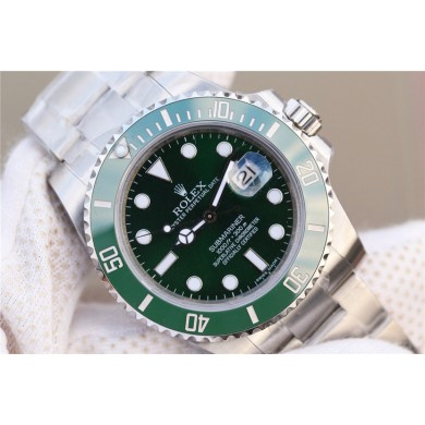 Copy Rolex Submariner 116610 LV Green Ceramic VRF Bracelet Rolex WJ01166