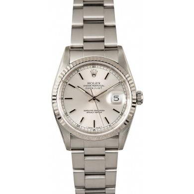 Imitation Rolex Datejust 16234 Stainless Steel Oyster JW1899