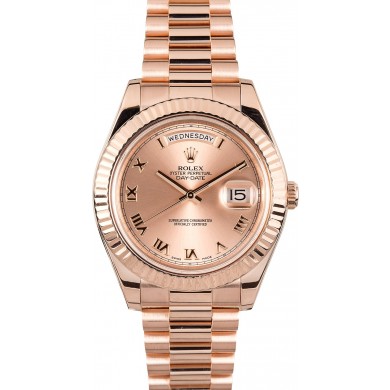 Imitation Rolex President 218235 Everose Gold 41MM Model JW2318