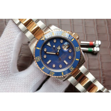 Imitation Rolex Submariner 116613 Wrapped Blue Dial Bracelet WJ00389