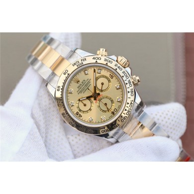 Rolex Daytona 116523 Thick Wrapped Dial Diamonds Markers Bracelet WJ01231