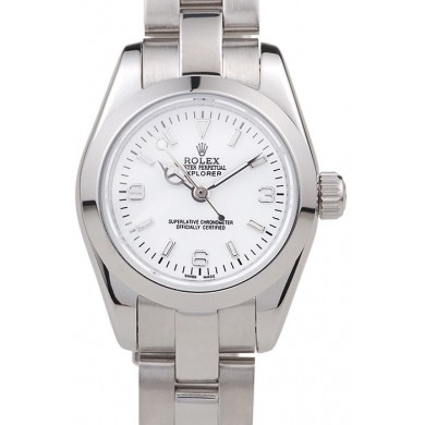 Rolex Explorer Polished Stainless Steel White Dial 98088