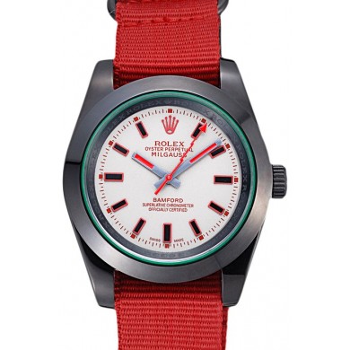 Rolex Milgauss Bamford Red Nylon Strap 622002