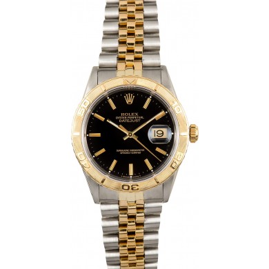 Rolex Thunderbird Datejust 16263 Black Dial JW2519