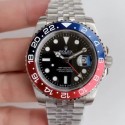 Fake Rolex GMT-Master II V3 Stainless Steel 316L Black Dial Swiss 2836