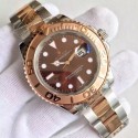 Fake Fashion Rolex Yacht-Master 116621 Bezel Brown Dial Bracelet WJ00593