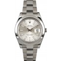 Imitation Cheap Rolex Datejust II Ref 116300 Silver Index Dial JW1948