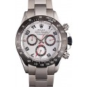 Replica Rolex Daytona Stainless Steel Black Enameled Silver Dial