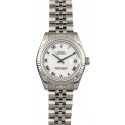 Replica Rolex Mid-Size Datejust 178274 White Roman Dial JW0592