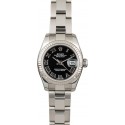 Rolex Datejust 179174 Black Roman Dial JW0429