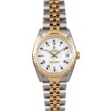 Rolex Mid-Size Datejust 68273 White Roman Dial JW2208
