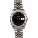 Top Rolex Datejust 116234 Black Arabic Dial JW1760