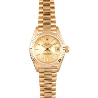 18K Ladies Rolex Datejust 69178 JW0263