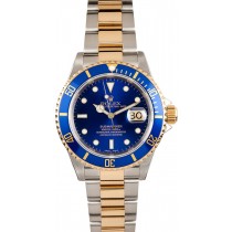 Rolex Submariner Blue 16613T Gold Clasp JW2484