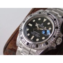 Replica Rolex Submariner Date 116610LN GS Factory Stainless Steel 904L & Diamonds Black Dial Swiss 2836-2