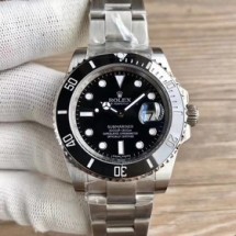 Fake Rolex Submariner 114060 N V8S Stainless Steel Black Dial Swiss 2836-2