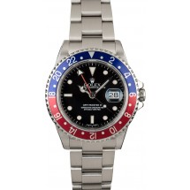 Certified Rolex GMT Master II Ref 16710 'Pepsi' Bezel Insert JW0169