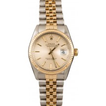 Cheap Rolex Datejust 16013 Champagne Tapestry Index Dial JW1830