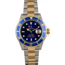 Copy Top Rolex Submariner 16613 Luminous Blue Dial JW2451