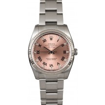 High Quality Rolex Air-King 114234 Salmon Diamond Roman Dial JW1629