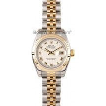 Imitation Cheap Ladies Rolex Datejust Watch 179173 Pyramid Dial JW0328