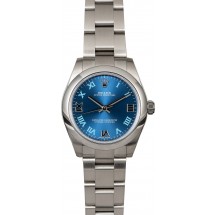 Imitation Rolex Oyster Perpetual 177200 Blue Roman Dial JW2246