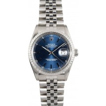 New Rolex Datejust 16030 Blue Index Dial JW1854