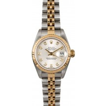 Quality Rolex Ladies Datejust 79173 Silver Diamond Dial JW0484