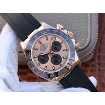 Replica Rolex Daytona 116515 Rose Gold Case/Dial Black Rubber Strap WJ00942