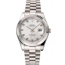 Replica Swiss Rolex Datejust Silver Dial Stainless Steel Case And Bracelet