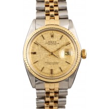 Rolex 1601 Datejust Champagne Linen Dial JW1608