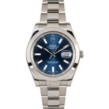 Rolex Datejust 116300 Blue Index Dial JW1788