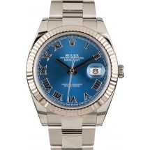 Rolex Datejust 41 Ref 126334 Blue Roman Dial JW1912