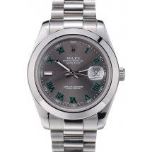 Rolex DateJust Grey Dial Stainless Steel Strap 41982