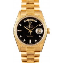 Rolex President Bark 18078 Diamond Dial JW2320