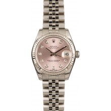 Copy Rolex Datejust 178274 Pink Diamond Dial JW0418
