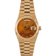 High Quality Replica Rolex OysterQuartz Day-Date 19018 Wood Dial JW2287