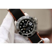 Knockoff Rolex Submariner 116610 Black Ceramic Bee Nylon Strap WJ00123