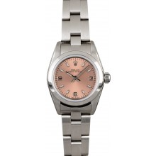 Replica Rolex Lady Oyster Perpetual 76080 Salmon Dial JW0576