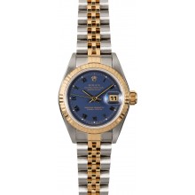 Rolex Ladies Datejust 79173 Blue Roman Dial JW0483