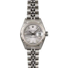 Rolex Ladies Datejust 79174 Rhodium Diamond Dial JW0486