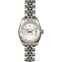 Rolex Lady Datejust 179174 Silver Luminescent Dial JW0543