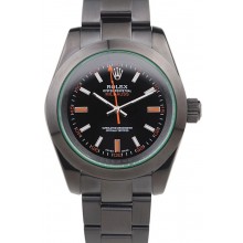 Rolex Milgauss Pro-Hunter Tinted Green Saphire Black Dial