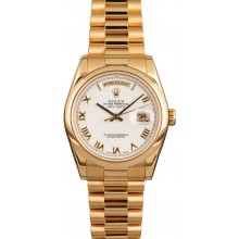 Rolex Presidential Day-Date 118208 Roman Dial JW2340