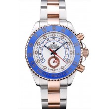 Rolex Yachtmaster Blue Ceramic Bezel White Dial Tachymeter