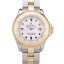 Copy High Quality Rolex Yacht Master Gold Tachymeter White Dial