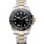 Fake Swiss Rolex GMT Master Yellow Gold Bezel Black Dial 80295