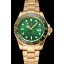 Imitation Swiss Rolex GMT Master II Green Dial And Bezel Gold Case And Bracelet 1453750