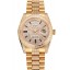 Swiss Rolex Day Date Yellow Gold Diamond Pave